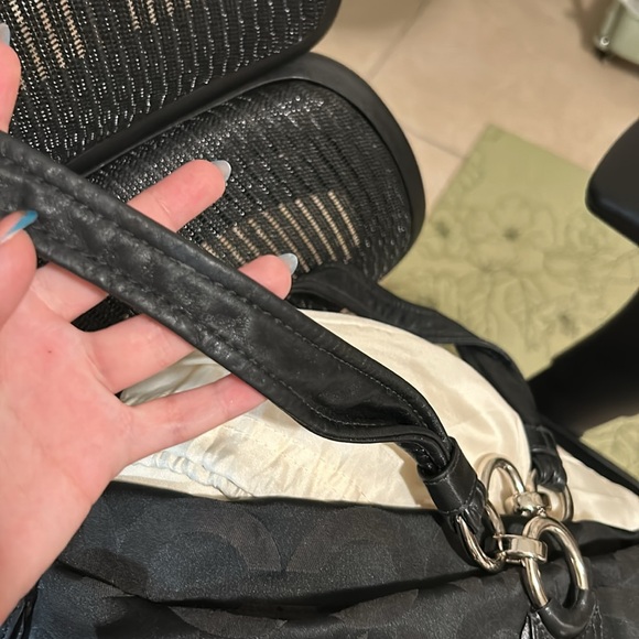 Coach Black Canvas Kristin Signature - Picture 2 of 5